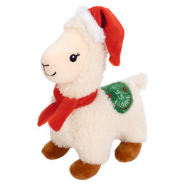 Karlie Lama mit Weihnachtsmütze Hund Kuscheltier – Bild 1 von 3