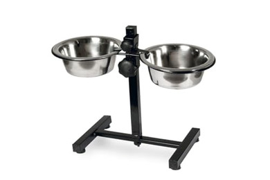 Produktbild von Karlie Napfständer mit Edelstahlnäpfen - 2 x 810 ml