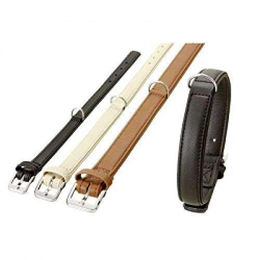 Produktbild von Karlie Nordic Halsband aus Hirschleder, schwarz, 10 mm x 24 cm