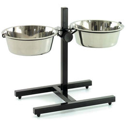 Produktbild von Karlie Otis Plus Doppelnapfständer mit Edelstahlnäpfen - 2,5 l