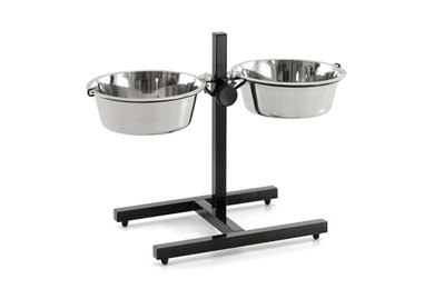 Produktbild von Karlie Otis Plus Napfständer aus Edelstahl - 2 x 1,6 l