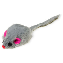 Produktbild von Karlie Plüschmaus Katzenspielzeug grau - 5 cm