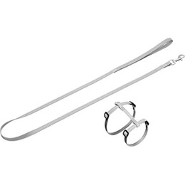 Produktbild von Karlie Reflex Geschirr mit Leine silber - 110 cm