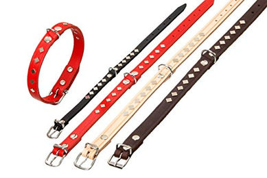 Produktbild von Karlie Rondo Leder-Hundehalsband Square natur 62 cm