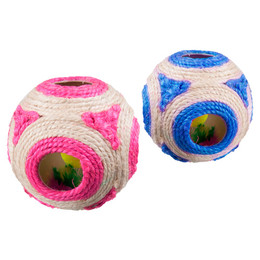 Produktbild von Karlie Sisal Spielball mit Glocke und Catnip - 11 cm