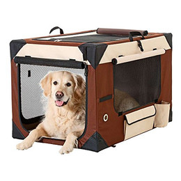 Produktbild von Karlie Smart Top De Luxe Hunde-Transportbox L 75x51x48 cm beige-braun
