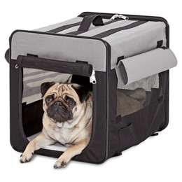 Produktbild von Karlie Smart Top Plus Transportbox L 46x36x41 cm schwarz-grau