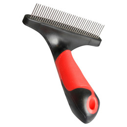 Produktbild von Karlie Striegel mit rotierenden Zinken rot/schwarz - 1 Stk.