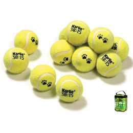 Karlie Tennisball-Set mit 12 Bällen Ø 6 cm gelb - 12 x 6 cm – Bild 1 von 7