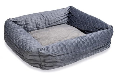 Karlie Tierbett Velvet dunkelgrau – Bild 1 von 10