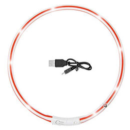 Karlie Visio Light LED Schlauchhalsband rot/weiß - 1 Stk. – Bild 1 von 3