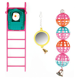 Produktbild von Karlie Vogelspielzeug Spiegel, Ball, Leiter - 1 Stk.