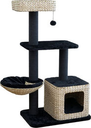 Produktbild von Karlie Wasserhyazinthe Kratzmöbel Sombra M  - schwarz / natur