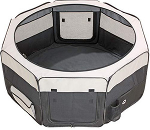 Produktbild von Karlie Welpenauslauf-Faltbox Smart Top Lounge grau/schwarz