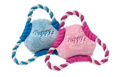 Produktbild von Karlie Welpenspielzeug Dreieck aus Seil und Plüsch 15cm - 1 Stk.