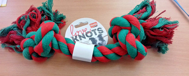 Produktbild von Karlie Zerrspielzeug Kauseil 2 Knoten multicolor