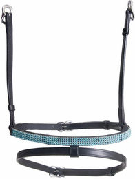 Karlslund Kombiniertes Reithalfter mit 4 Kristallreihen – Bild 1 von 2