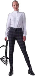 Produktbild von Karo-Reithose mit vollem Grip für Damen PS of Sweden Britney