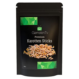 Produktbild von Karotten Sticks für Garnelen und Krebse - 50 g