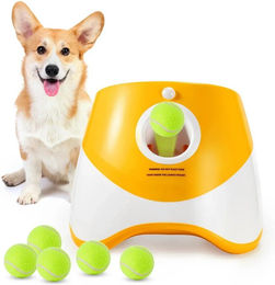 Produktbild von Katapult Für Hunde Ball Launcher Hund Spielzeug Tennis Ball Launcher Springen Ball Pitbull Spielzeug Tennis Ball Maschine Automatische Werfen Haustier orange