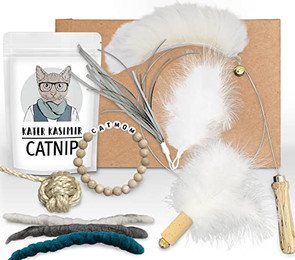Produktbild von Kater Kasimir Katzenspielzeug Deluxe Set mit Katzenangel und Zubehör