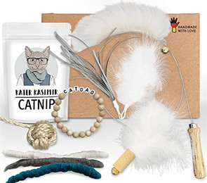 Produktbild von Kater Kasimir Katzenspielzeug Deluxe Set mit Katzenangel und Zubehör