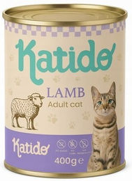 Produktbild von KATIDO Adult Cat Lamb Nassfutter Lamm mit Lachsöl für Katzen 400g