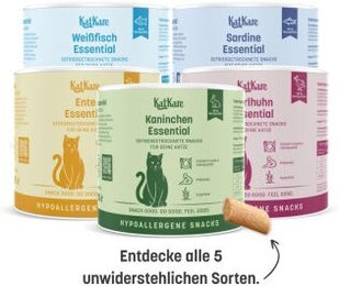 KatKare Hypoallergene Gefriergetrocknete Snacks Schnupperbox 5 x 70g – Bild 1 von 3