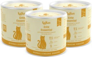 Produktbild von KatKare Hypoallergener Gefriergetrockneter Snack Ente Essential 3x70 g