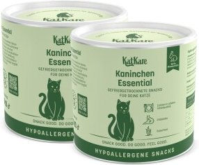 KatKare Hypoallergener Gefriergetrockneter Snack Ente Kaninchen 2x70 g – Bild 1 von 3