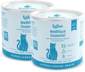 Produktbild von KatKare Hypoallergener Gefriergetrockneter Snack Weissfisch Essential 70g 2x70 g