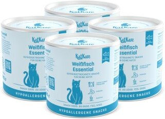 KatKare Hypoallergener Gefriergetrockneter Snack Weissfisch Essential 70g 4x70 g – Bild 1 von 3