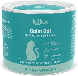 Produktbild von KatKare Vital Snacks Calm Cat - Eine Monatsration natürliche Beruhigung für deine Katze, mit Katzenminze, Präbiotika und B-Vitaminen, sowie Omega-3 150g