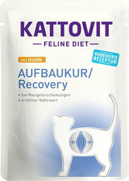 Produktbild von KATTOVIT Feline Diet Aufbaukur Huhn 85g Katzennassfutter Diätnahrung Sparpaket 48 x 85 Gramm