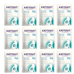 Produktbild von Kattovit Feline Diet Gastro Ente + Reis - 12 x 85 g