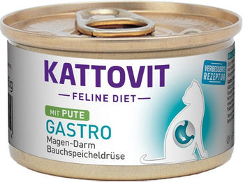 Produktbild von KATTOVIT Feline Diet Gastro Pute 24x85g