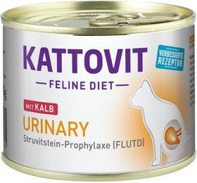Produktbild von KATTOVIT Feline Diet Nassfutter Katze Urinary Adult Kalb 48x185 g