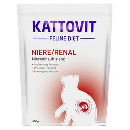 Produktbild von Kattovit Feline Diet Niere/Renal Katzen-Trockenfutter - 6 x 400 g