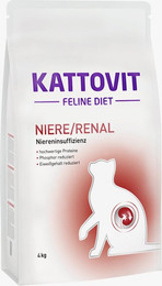 Produktbild von KATTOVIT Feline Diet Niere/Renal Katzentrockenfutter Diätnahrung Sparpaket 2 x 4 Kilogramm