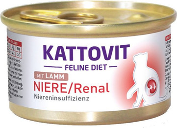 Produktbild von KATTOVIT Feline Diet Niere/Renal Lamm - 24 x 85 g