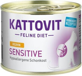 Produktbild von KATTOVIT Feline Diet Sensitive Adult Huhn - 12 x 185 g