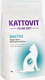 Produktbild von KATTOVIT Feline Gastro Katzentrockenfutter Diätnahrung Sparpaket 2 x 4 Kilogramm