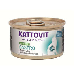 Produktbild von Kattovit Katzen Nassfutter Diät Gastro Paté mit Pute 12 x 85g