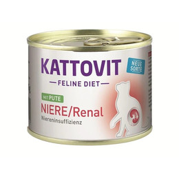 Produktbild von Kattovit Katzen Nassfutter Diät Niere/Renal Huhn 12 x 185g