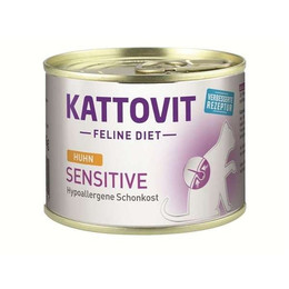 Produktbild von Kattovit Katzen Nassfutter Diät Sensitive Huhn 12 x 185g