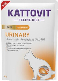 Produktbild von KATTOVIT Urinary Nassfutter Katze Paté Huhn - 10 x 85 g