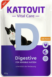 Produktbild von KATTOVIT Vital Care 85 Gramm Diätfutter Sparpaket 48 x 85 Gramm Digestive