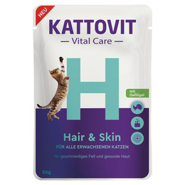 Produktbild von Kattovit Vital Care Hair & Skin mit Geflügel - 24 x 85 g