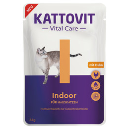 Produktbild von Kattovit Vital Care Indoor mit Huhn - 24 x 85 g