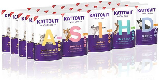 Produktbild von Kattovit Vital Care Probierpaket Katzen-Nassfutter - 25 x 85 g